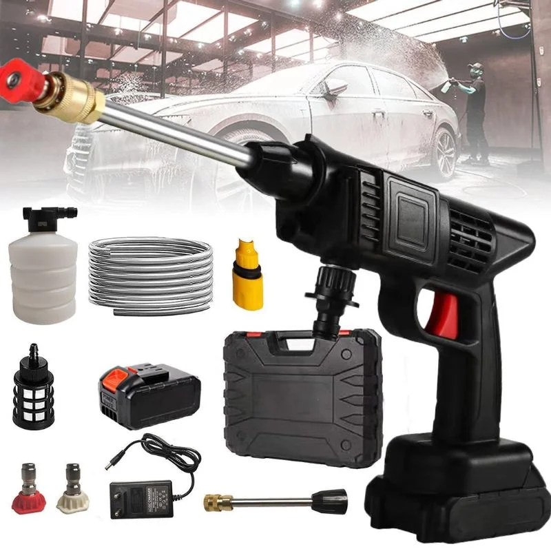 Automatic Cordless Car Wash Spray Gun 48V Pakistan | Wireless High Pressure Foam Jet Washer