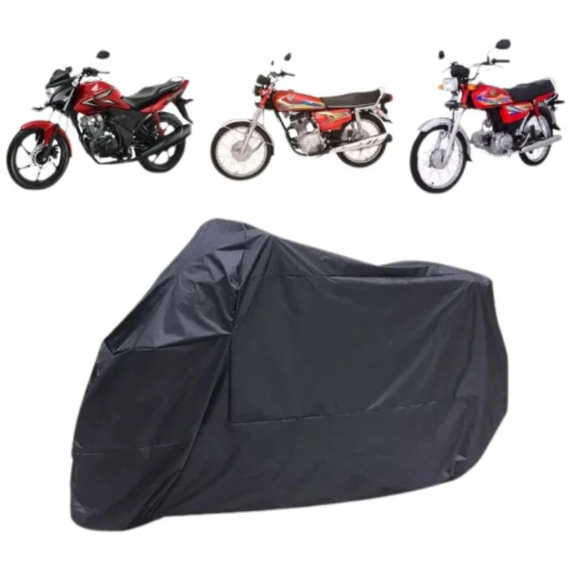 Bike Cover Dust and Water Proof | Universal 70 and 125CC Scratch and Rust Protection Cover | Random Color
