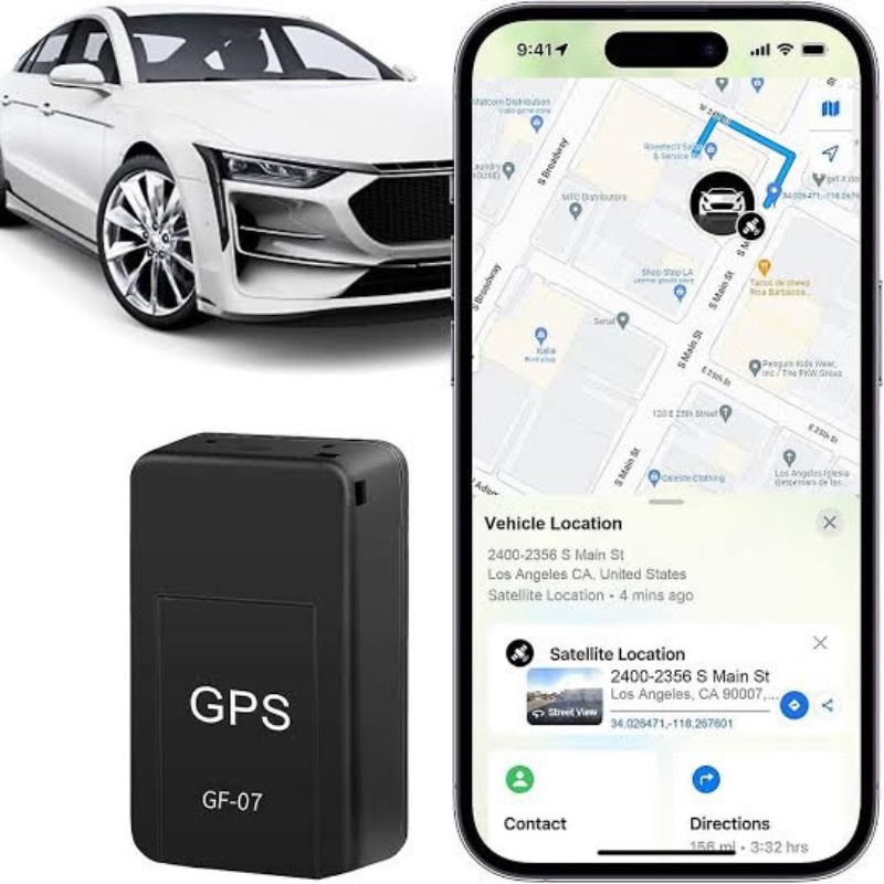 Mini Magnetic GPS Tracker with Real-Time Location, Voice and Route Recording