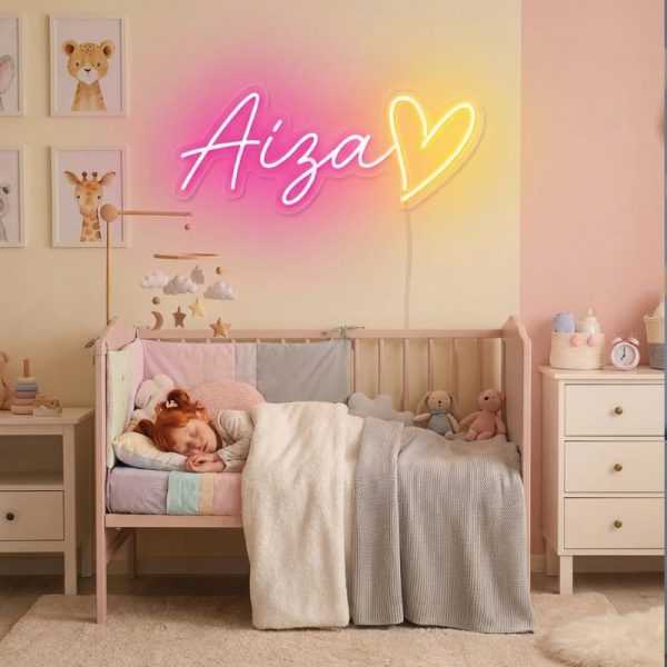 Customized Name LED Neon Sign – Personalized Wall Decor Light
