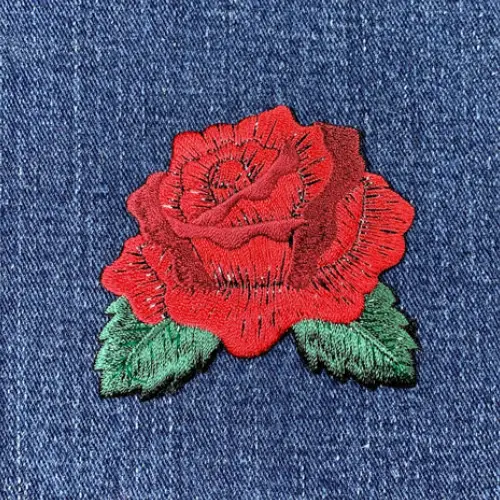 Vintage Rose and Sunflower Iron-On Patches