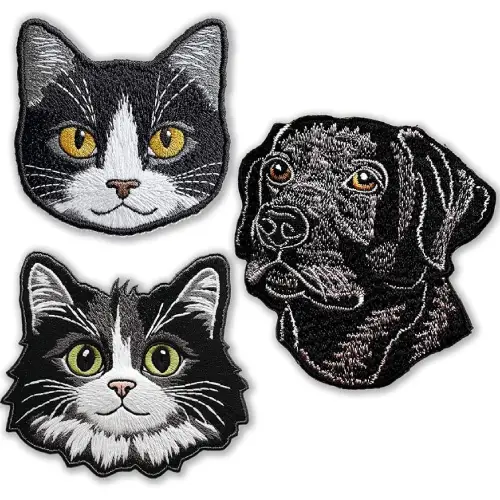 Custom Cute Pet Embroidered Patches (Dog and Cat)