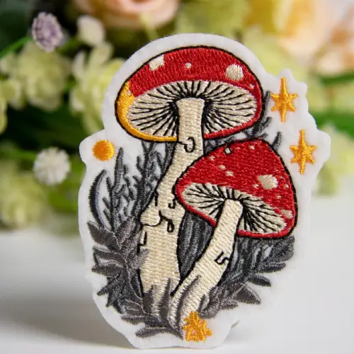 Aesthetic Mushroom and Indie Vibe Patches