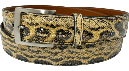 Natural Anaconda Snake Skin Designer High End Leather Belt 1.50" Wide