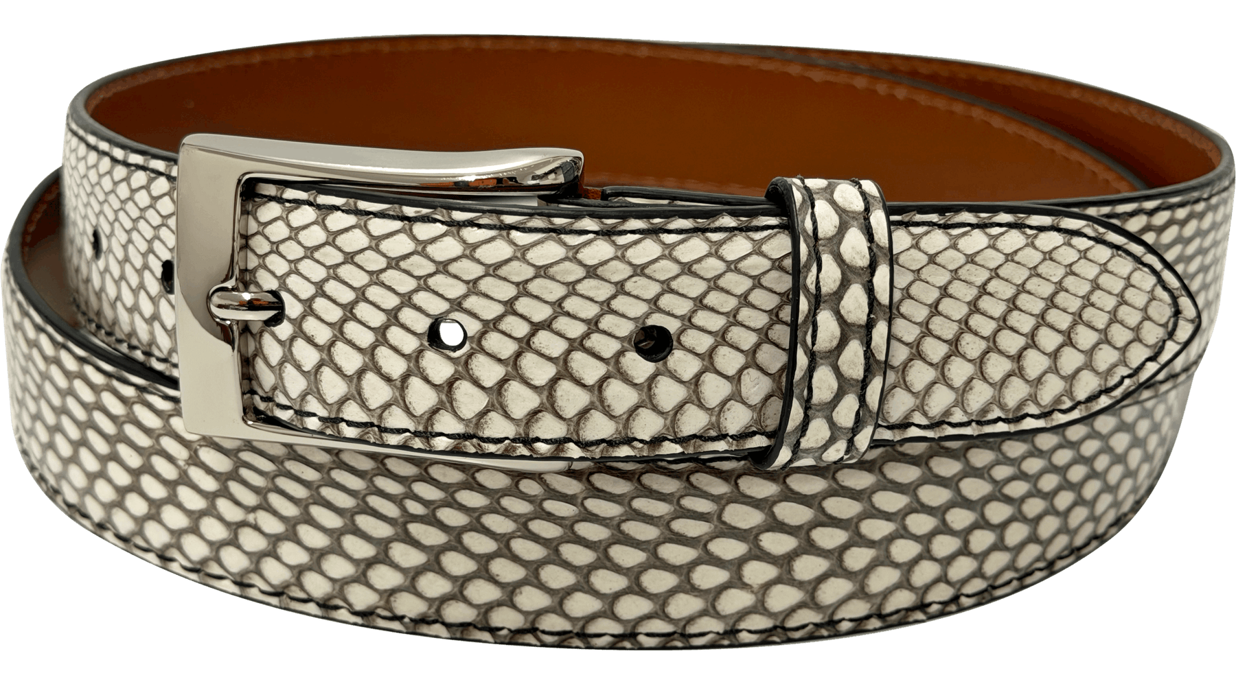 Cognac Caiman Crocodile Designer High End Leather Belt 1.50" Wide (Copy)
