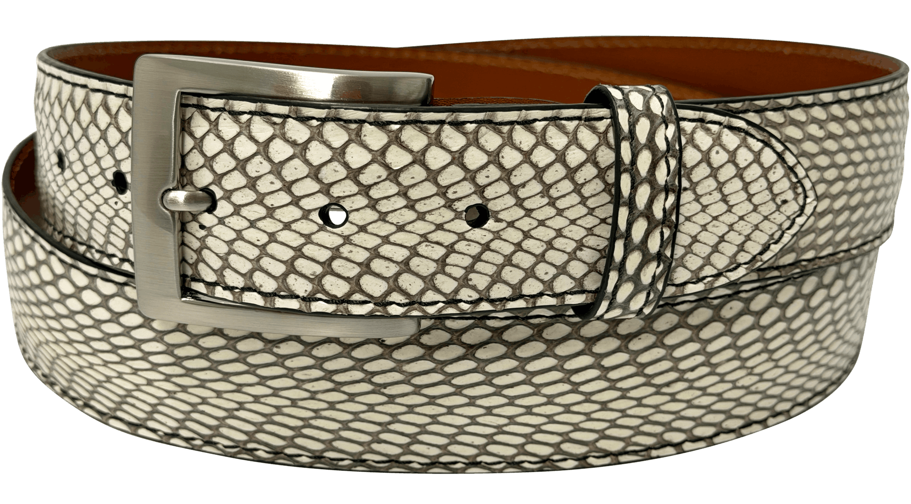 Cobra Snake Skin Designer High End Leather Belt 1.50" Wide
