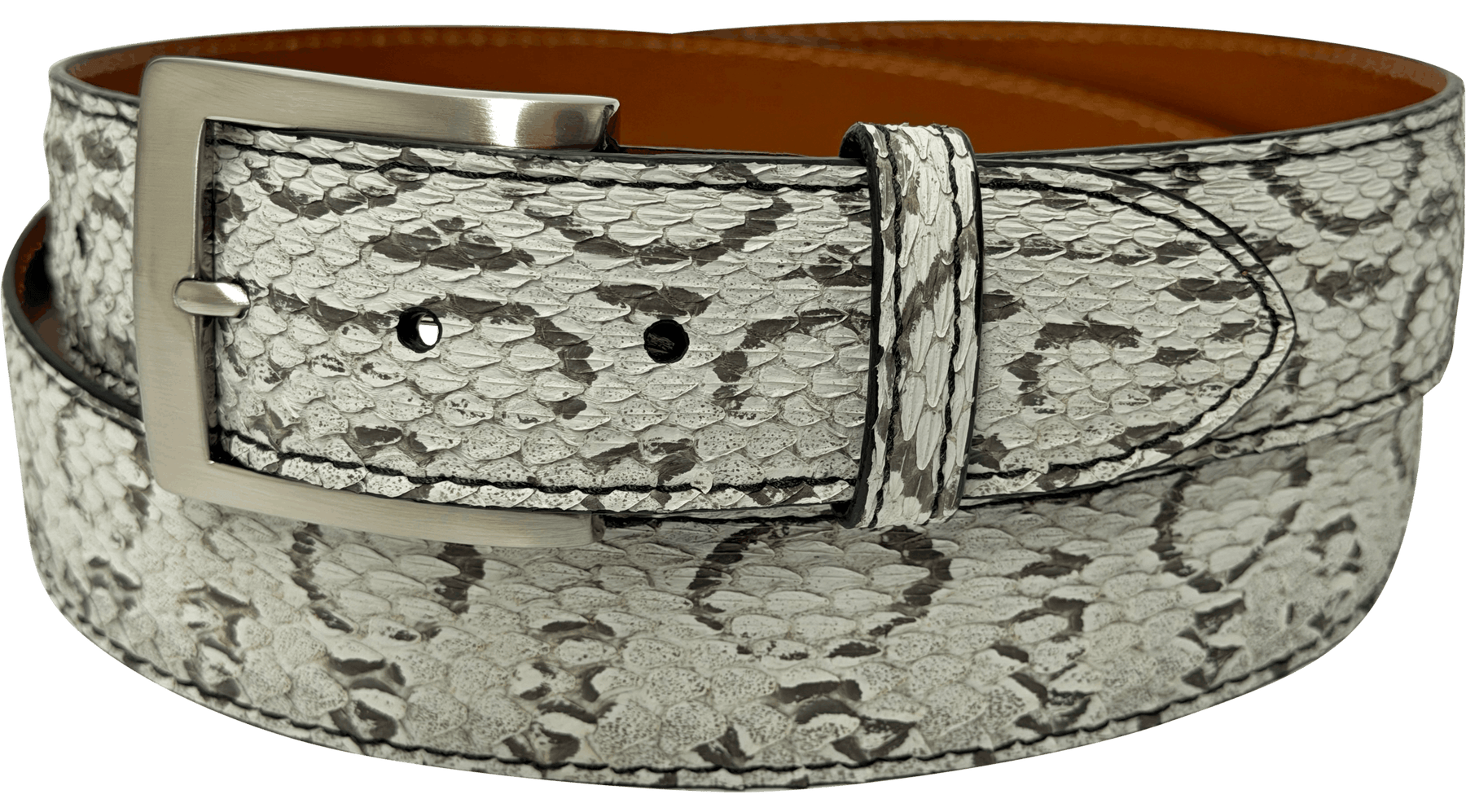 Viper Snake Skin Designer High End Leather Belt 1.50" Wide